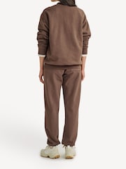 Sporty & Rich Brown Oval Health Crew Neck Jumper - Image 3 of 5