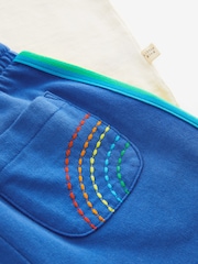Little Bird by Jools Oliver Blue Rainbow T-Shirt and Jogger Set - Image 13 of 13