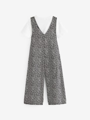 Black/White Spot Jumpsuit And T-Shirt Set (3-16yrs) - Image 7 of 9