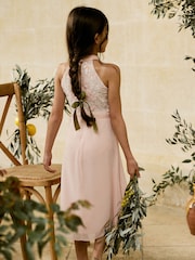 Pink Beaded Prom Dress (6-16yrs) - Image 3 of 5