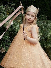 Gold Sequin Tulle Party Dress (3-16yrs) - Image 2 of 7