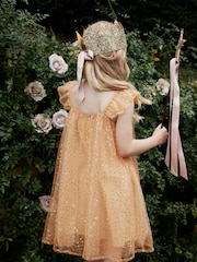 Gold Sequin Tulle Party Dress (3-16yrs) - Image 3 of 7