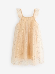 Gold Sequin Tulle Party Dress (3-16yrs) - Image 5 of 7