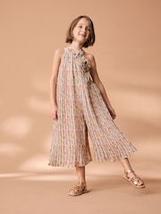 Pink Pleated Jumpsuit (3-16yrs) - Image 1 of 7