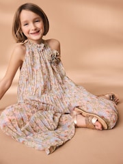 Pink Pleated Jumpsuit (3-16yrs) - Image 2 of 7