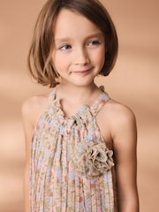 Pink Pleated Jumpsuit (3-16yrs) - Image 4 of 7