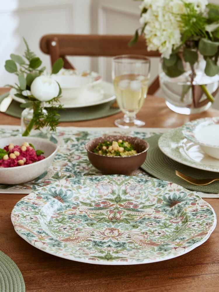 Morris & Co. Strawberry Thief Serving Platter - Image 1 of 5 Morris & Co. Strawberry Thief Serving Platter - Image 1 of 5