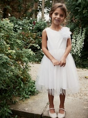 Cream Corsage Flower Girl Dress (3-16yrs) - Image 2 of 7