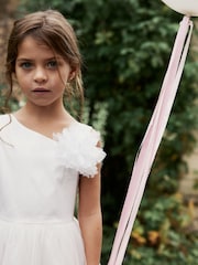 Cream Corsage Flower Girl Dress (3-16yrs) - Image 4 of 7