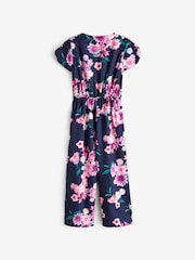 Navy Floral Print Jumpsuit (3-16yrs) - Image 2 of 3