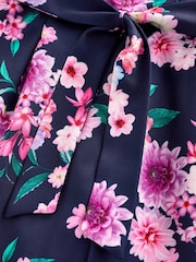 Navy Floral Print Jumpsuit (3-16yrs) - Image 3 of 3
