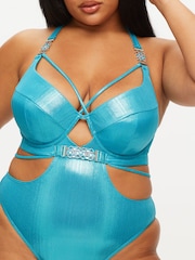 Ann Summers Blue Maldives Metallic Underwired Swimsuit - Image 3 of 4