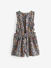 Black Floral Cut-Out Detail Playsuit (3-16yrs) - Image 7 of 8