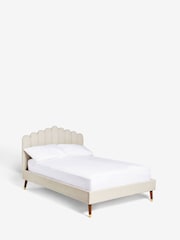 Soft Texture Light Natural Adele Upholstered Bed Frame - Image 6 of 7