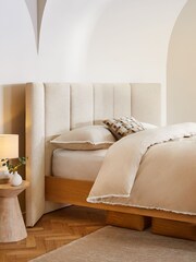 Soft Texture Light Natural Kingsley Upholstered Headboard - Image 1 of 5