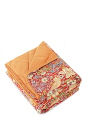 Morris & Co Burgundy Red Strawberry Thief Pet Blanket - Image 1 of 4