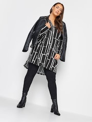 Yours Curve Black Jersey Shirt - Image 3 of 4