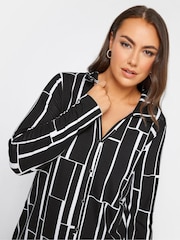 Yours Curve Black Jersey Shirt - Image 4 of 4
