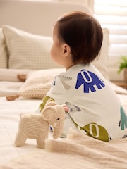 Blue Elephant Print Baby Sleepsuit 4 Pack (0mths-2yrs) - Image 16 of 17