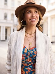 Myleene Klass Cream Cable Knit Longline Cardigan - Image 3 of 6