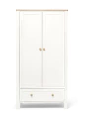Mamas & Papas 3 Piece White Oak Wedmore Small Cotbed Nursery Furniture Set - Image 9 of 10