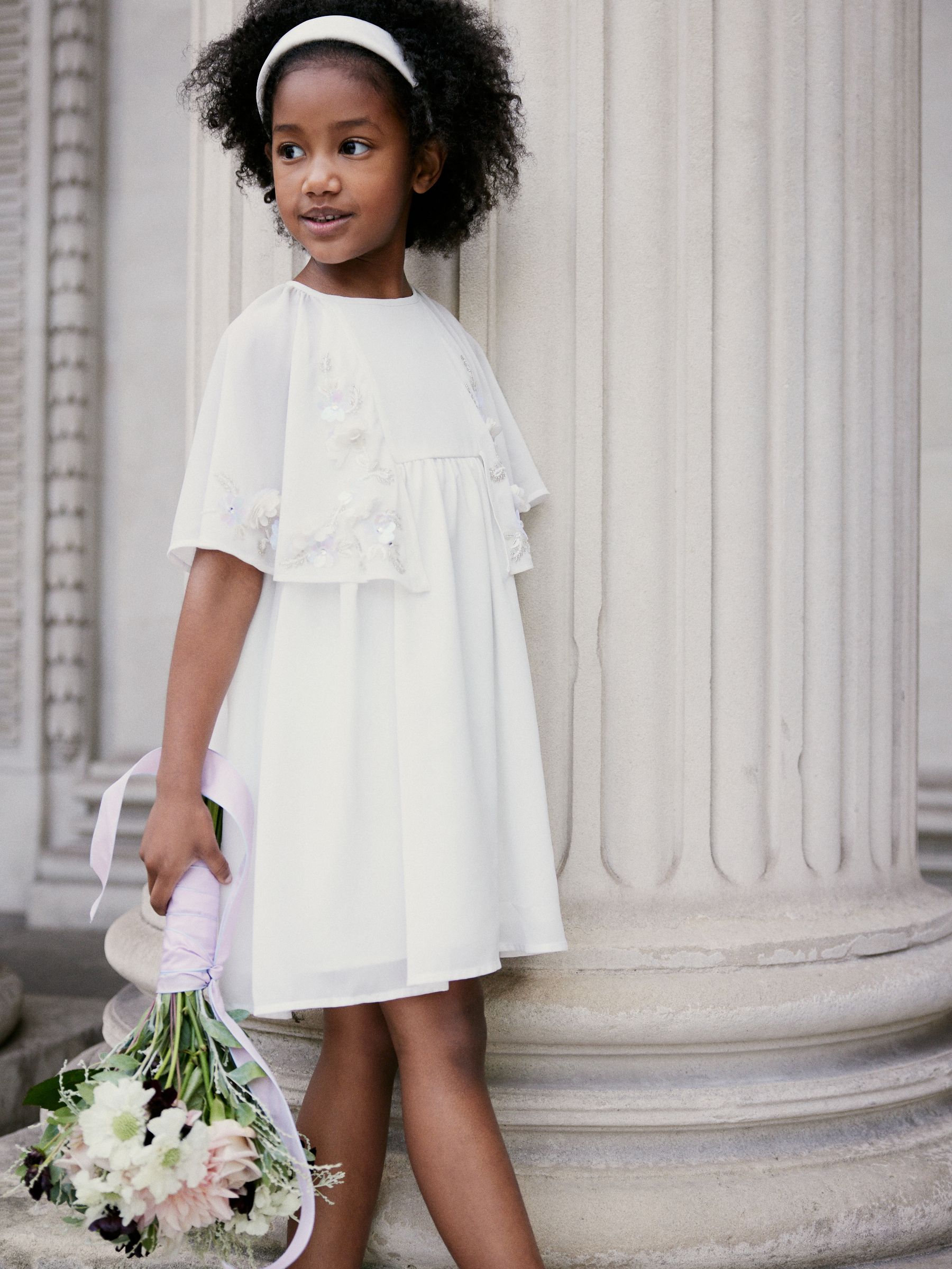 Cream cape dress clearance