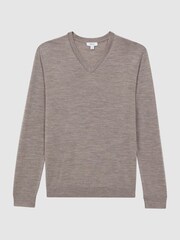 Reiss Woodsmoke Earl Merino Wool Jumper - Image 2 of 5