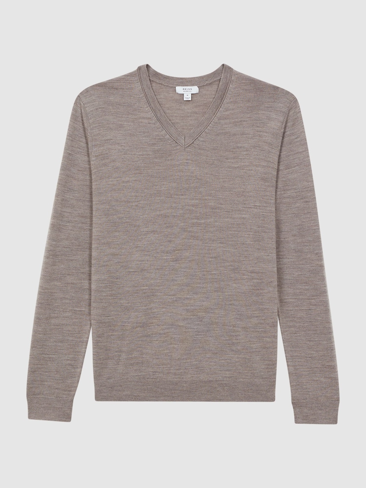 Reiss Woodsmoke Earl Merino Wool Jumper - Image 2 of 5