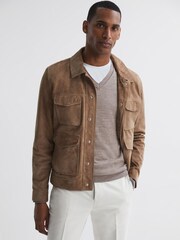 Reiss Woodsmoke Earl Merino Wool Jumper - Image 4 of 5