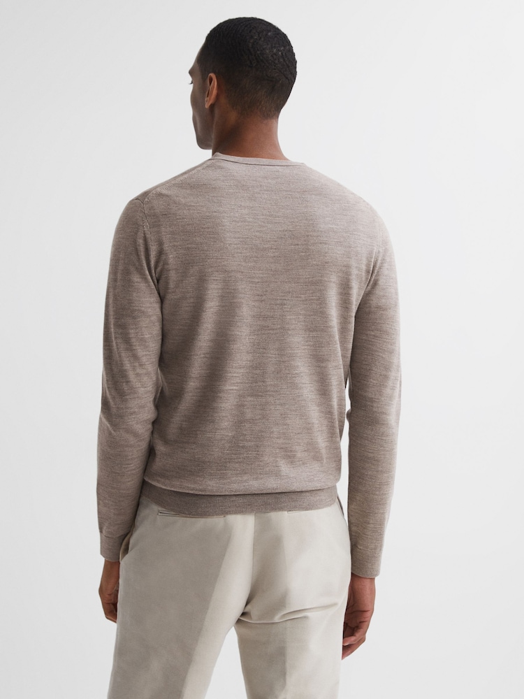 Reiss Woodsmoke Earl Merino Wool Jumper - Image 5 of 5