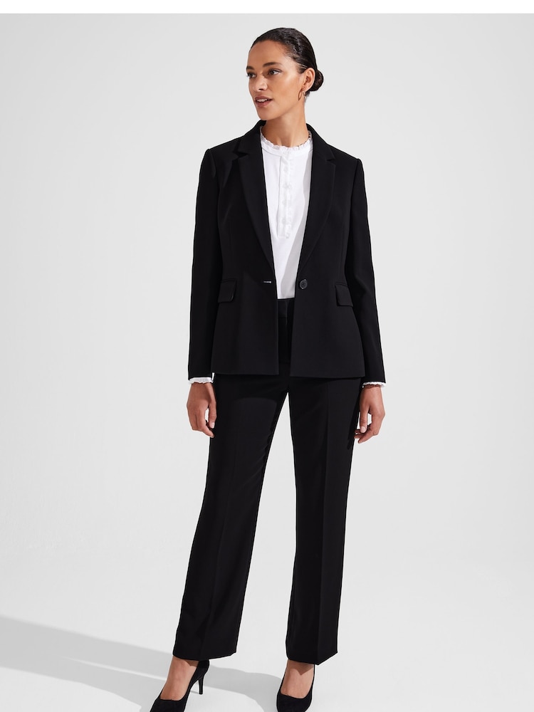 Hobbs Black Longline Jacket - Image 1 of 4