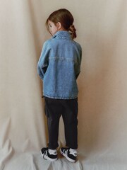 Blue Boxy Denim Shacket (3-16yrs) - Image 4 of 9