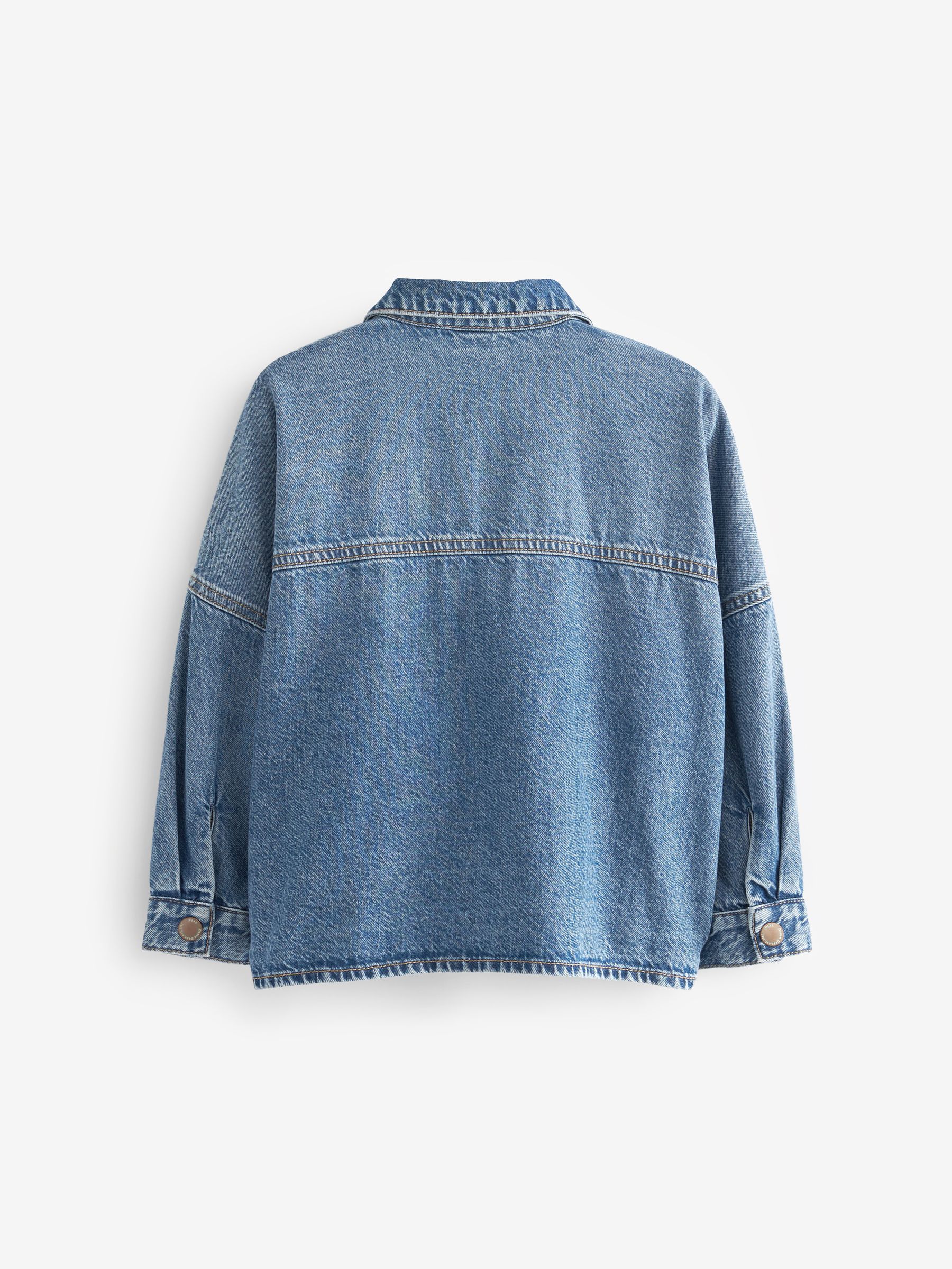Topshop oversized denim shacket discount