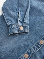 Blue Boxy Denim Shacket (3-16yrs) - Image 9 of 9