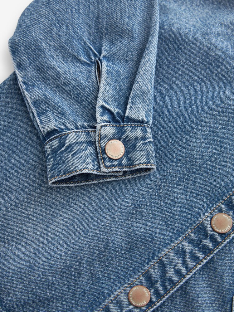 Blue Boxy Denim Shacket (3-16yrs) - Image 9 of 9 Blue Boxy Denim Shacket (3-16yrs) - Image 9 of 9