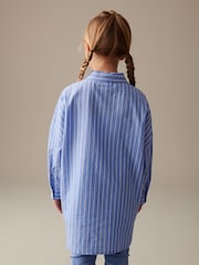 Blue Stripe Oversized Shirt (3-16yrs) - Image 2 of 7