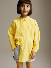 Yellow Stripe Oversized Shirt (3-16yrs) - Image 1 of 8