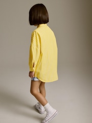 Yellow Stripe Oversized Shirt (3-16yrs) - Image 3 of 8