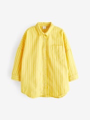Yellow Stripe Oversized Shirt (3-16yrs) - Image 6 of 8