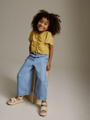 Yellow Ditsy Ruched Blouse (3-16yrs) - Image 2 of 7