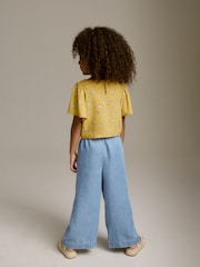 Yellow Ditsy Ruched Blouse (3-16yrs) - Image 3 of 7