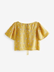 Yellow Ditsy Ruched Blouse (3-16yrs) - Image 7 of 7