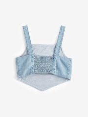 Blue Denim Embroidered Cami Top (3-16yrs) - Image 5 of 7