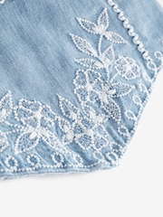 Blue Denim Embroidered Cami Top (3-16yrs) - Image 7 of 7