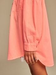 Coral Pink Oversized Shirt (3-16yrs) - Image 4 of 7