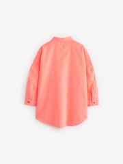 Coral Pink Oversized Shirt (3-16yrs) - Image 6 of 7