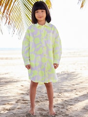 Yellow Textured Shirt Dress (3-16yrs) - Image 4 of 8