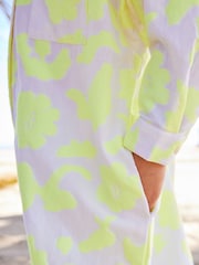 Yellow Textured Shirt Dress (3-16yrs) - Image 5 of 8
