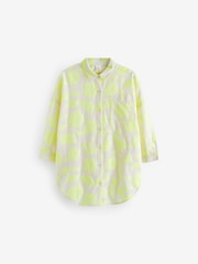 Yellow Textured Shirt Dress (3-16yrs) - Image 6 of 8