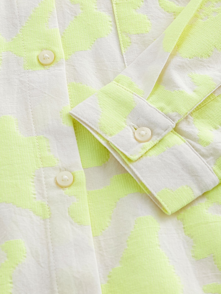Yellow Textured Shirt Dress (3-16yrs) - Image 8 of 8